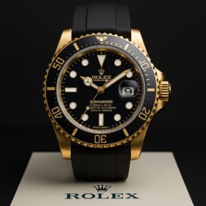 Black Prism Chain-Strapped Hologram Dial Watch